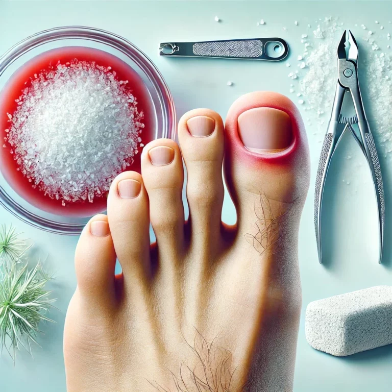 an-ingrown-toenail-on-a-human-foot-showing-minimal-redness